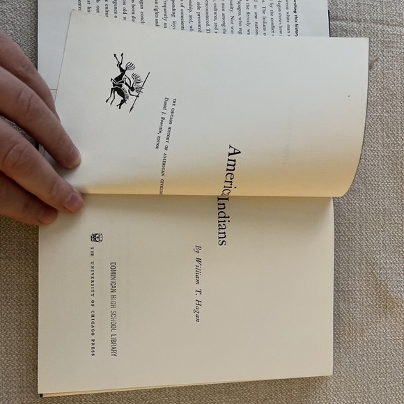 CHICAGO HISTORY OF AMERICAN INDIANS 1961 Hardcover Book by WILLIAM T. HAGAN - Picture 6 of 7